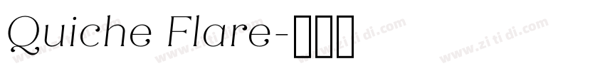 Quiche Flare字体转换
